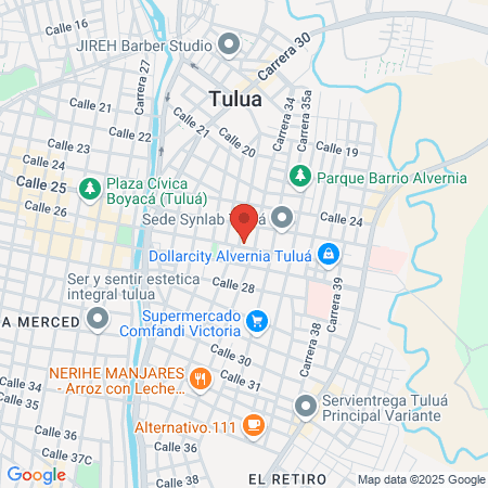 Fisiortopedia Tulua map