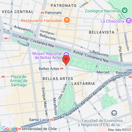 Estudio "De Cabeza" Bellas Artes map