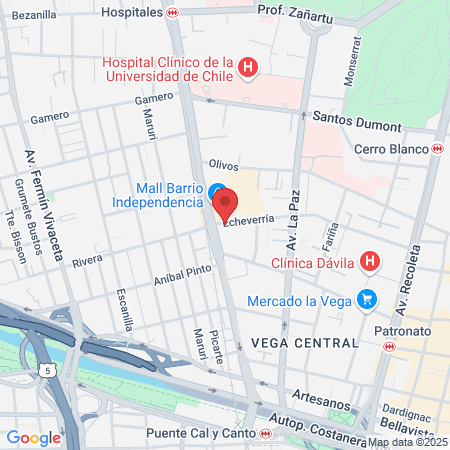 Estilista Francisca araya map