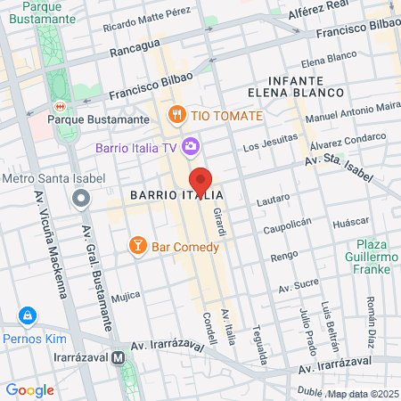Barbercafé Santiago map