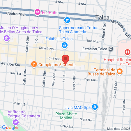 Peinados Chocolate by Marcela Villarroel map