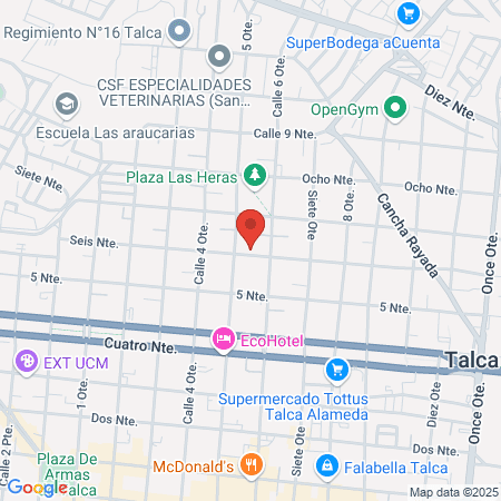 Alegra Studio Talca map