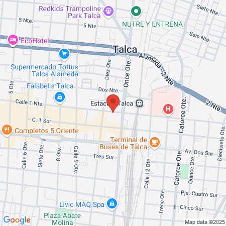 Forever Nails Talca uñas y pedicure map