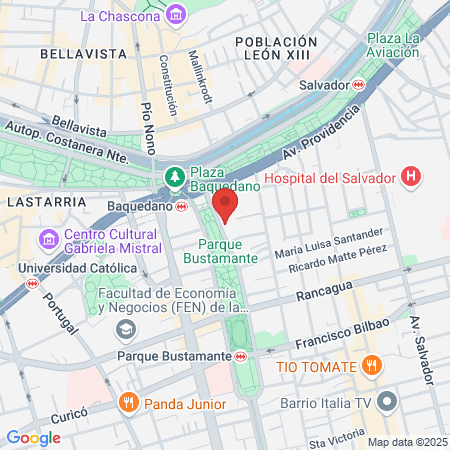 Clinica Skin Vitacura map