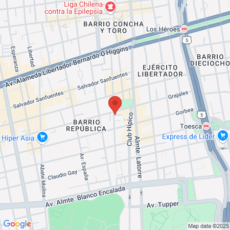 Belleza a Domicilio map