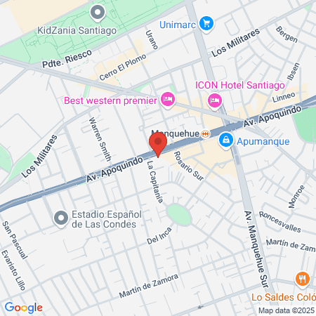 Perentesis Chile map