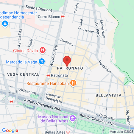 TONOS MAGIC STYLES - Vitacura map