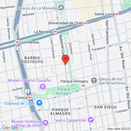 Peluquerías Miel Hair & Nails sede Maipú map