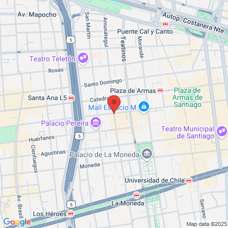 Albany Sánchez Beauty studio map