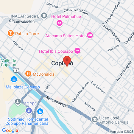 Implanet - Clínica Copiapó map
