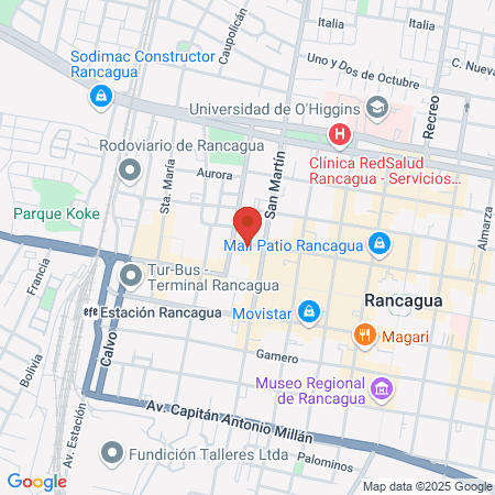 Clinica Equilibrium Rancagua map