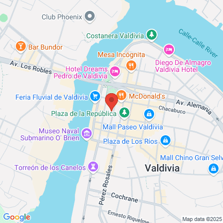Botox Valdivia map