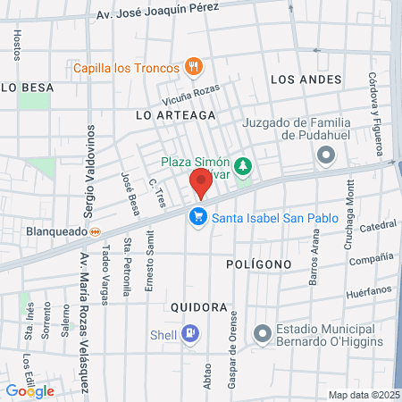 Clínica Odontólogica Odonto Steti-k map