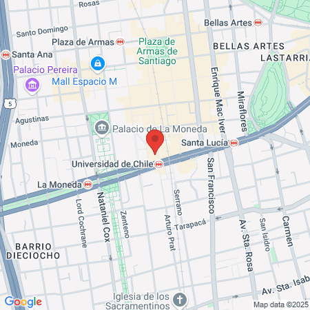 CLÍNICA DENTAL EN SANTIAGO PUNTO AGUSTINAS map