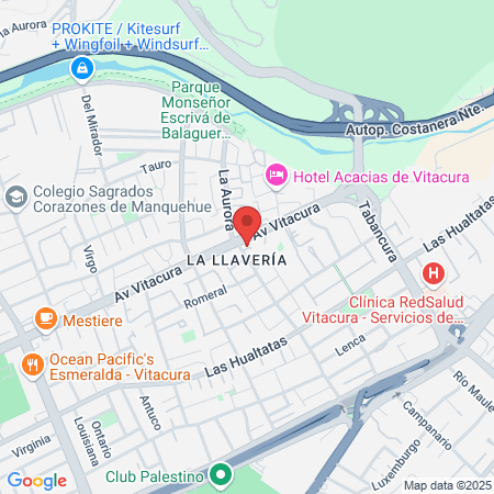 Clinica NW - Vitacura map