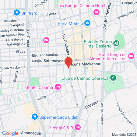 Urólogo en Calama map