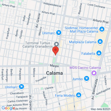 Urologo Dr. Pastor map