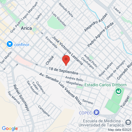 Dr Ricardo Segovia Rojas y Cia map