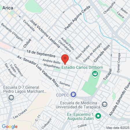 María Cristina Araya Vascope map