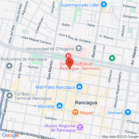 Dr Claudio Vásquez map