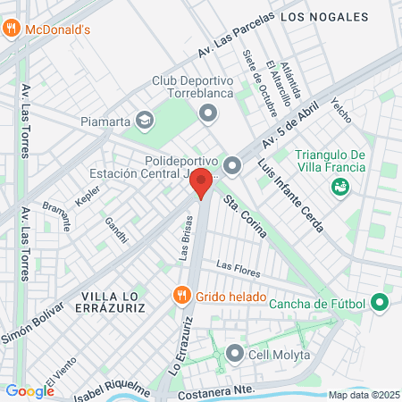 Claudio Avelino Cordero Molina map