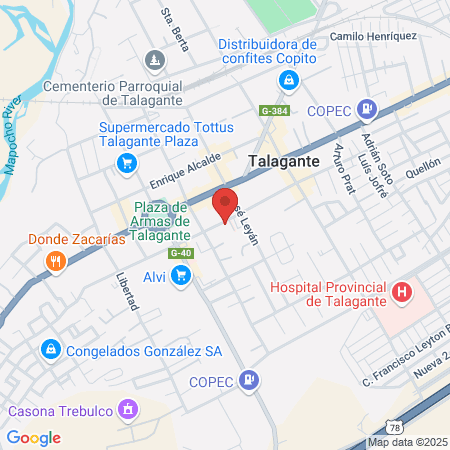 Gamma Red de Laboratorios map