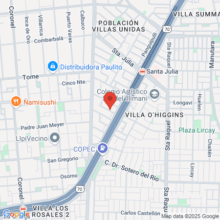 Roberto Enrique Pazols Jiron map