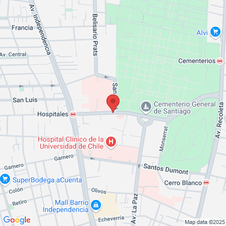 Soc Chilena de Obstet y Ginecologia Infantil y de la Adolescencia map