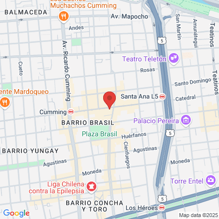 CARDIO TRAINING CHILE STGO map