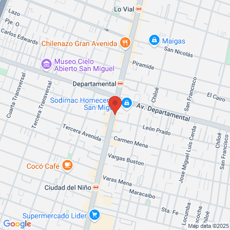 Gimnasio New Life San Miguel map