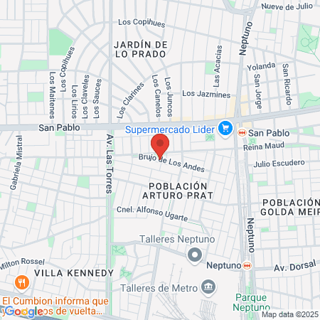 Cancha Futbolito Dorsal map