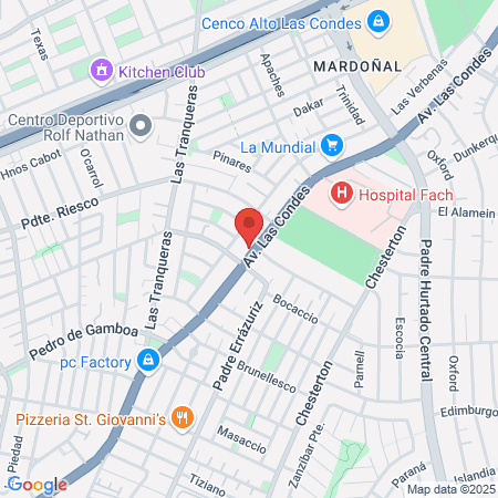 Get Fit Las Condes map