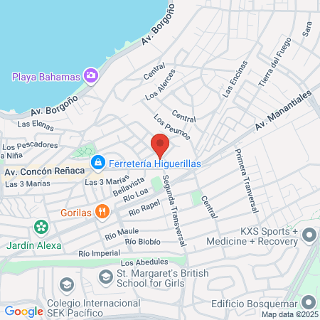 Gimnasio municipal de quintero map
