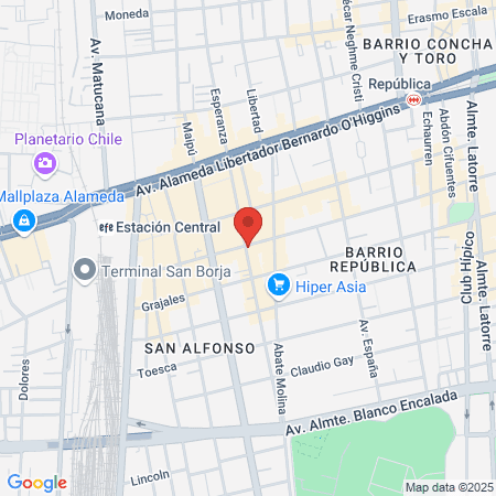 Rebeca Margarita Pino Salas map