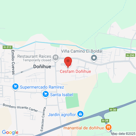 Servicio de urgencias de Doñihue map