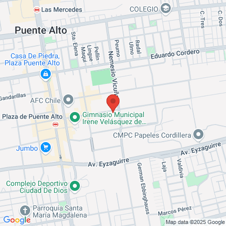 Hospital Sotero del rio map