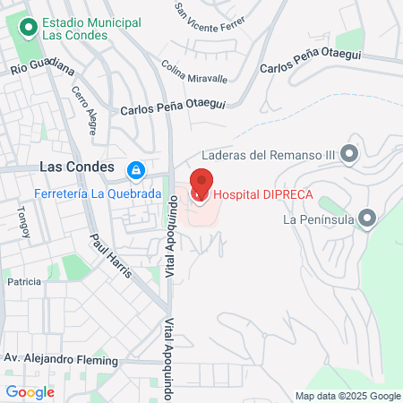 Hospital de Carabineros map
