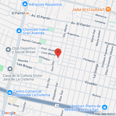 Centro Medico Los Naranjos map