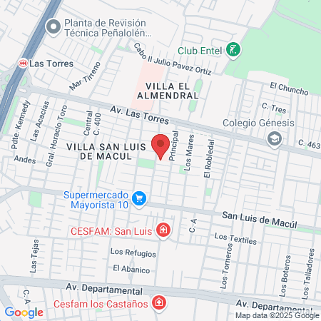 CECOSF Santa Teresa map