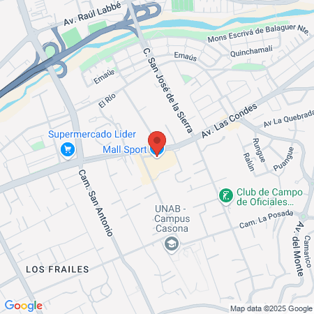 Clinica Las Lilas Emergency map