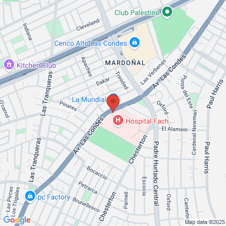 Entrada Hospital FACH map