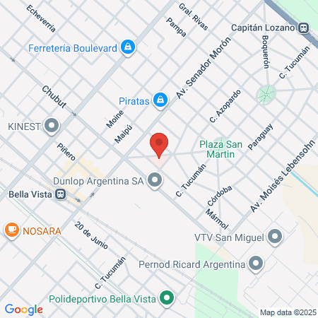 Central Hospital Bella Vista map