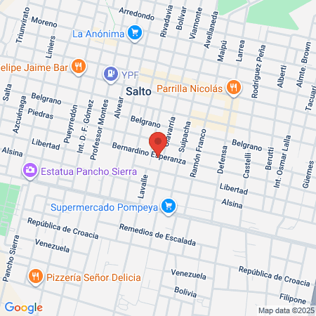 Hospital Posadas map