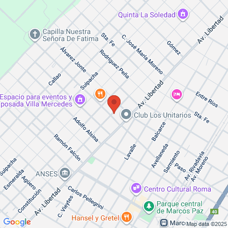 Líbero Gym map