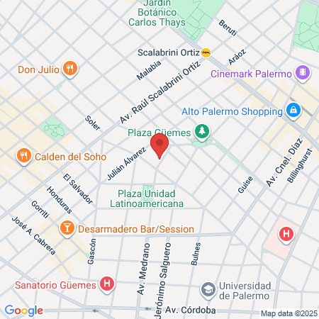 Legendarios Barber Company Palermo map