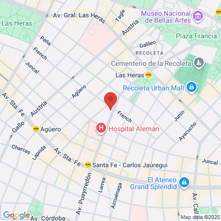 Dra Mariela Dehenen map