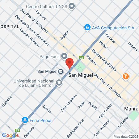 Consultorios Médicos And Odontologico Paunero map