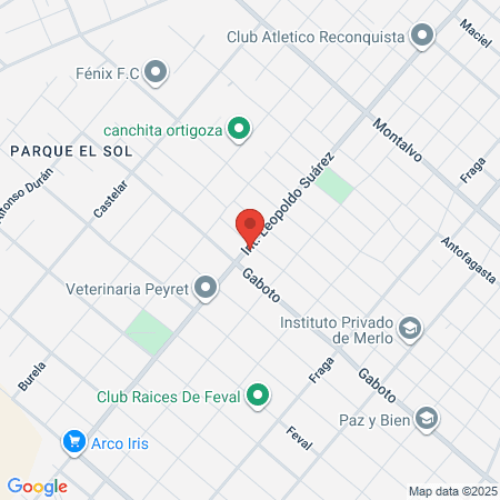 Merlo Bienvenidos map