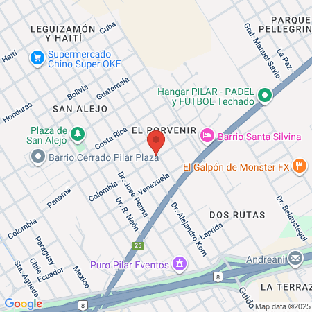 Podologa Domicilio Pilar map