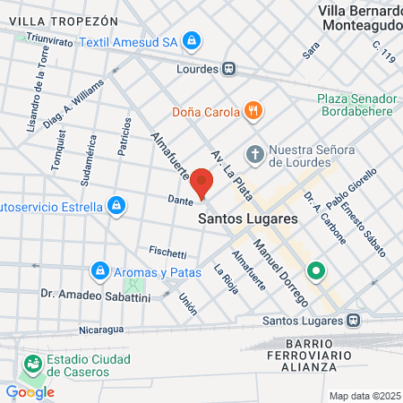 Laboratorio Lourdes map